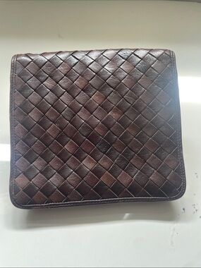 Vitage Bottega Veneta Browm flap Bag leather made in Italy